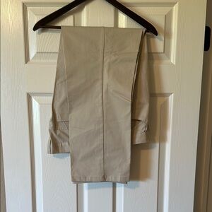 Alfani Tan Chinos Flat Front Versatile Wear